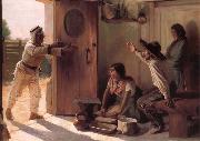 unknow artist The effects of the tappet or the return al refuge of the warrior. Spain oil painting reproduction